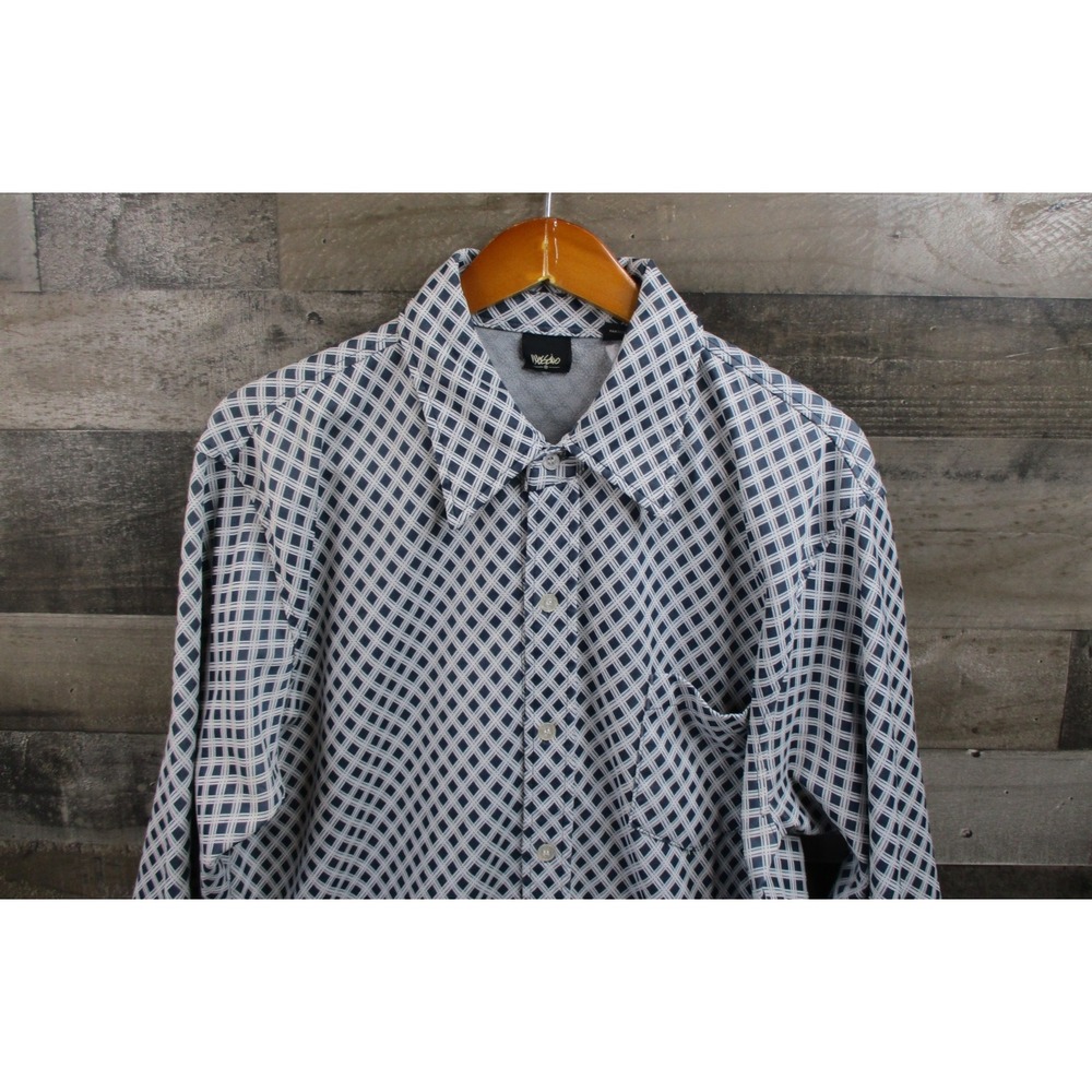 Vintage Mossimo Shirt Mens XL Geometric Print Button Up Made Korea 90s